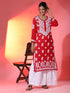 Samma Premium Hand Embroidery Chikankari Kurta in Modal Cotton- Red